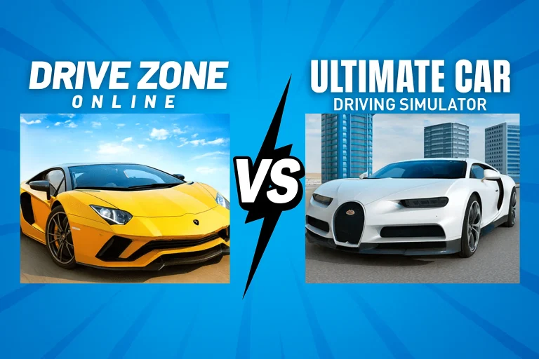 Drive Zone Online vs Ultimate Car Driving Simulator 8 Drive Zone Online vs Ultimate Car Driving Simulator