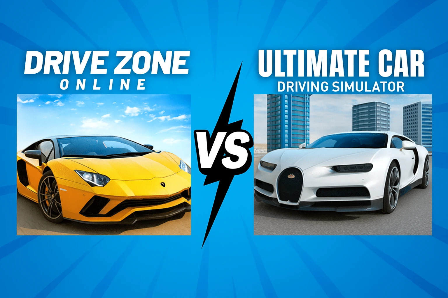 Drive Zone Online vs Ultimate Car Driving Simulator 1 Drive Zone Online vs Ultimate Car Driving Simulator