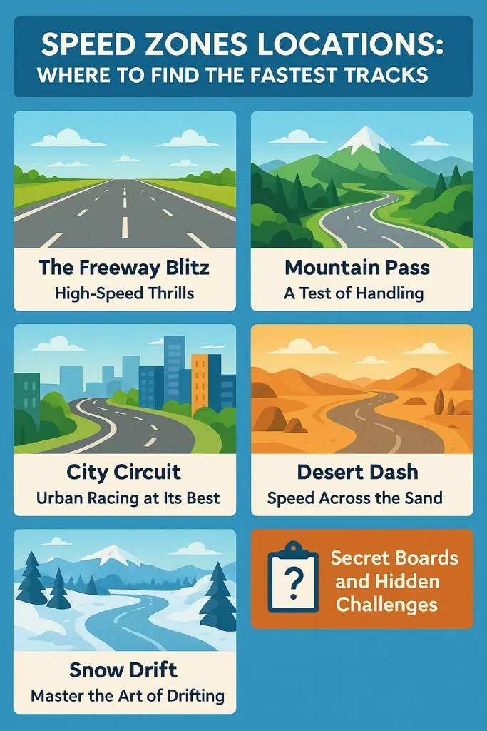 Drive Zone Online Speed Zones Locations: Unveiling the Best Tracks in the Game 2 Speed Zones Locations Where to Find the Fastest Tracks (2)