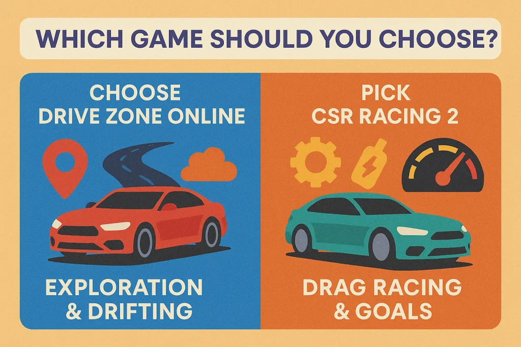 Drive Zone Online VS CSR Racing 2: Which Racing Experience Wins? 3 Which Game Should You Choose