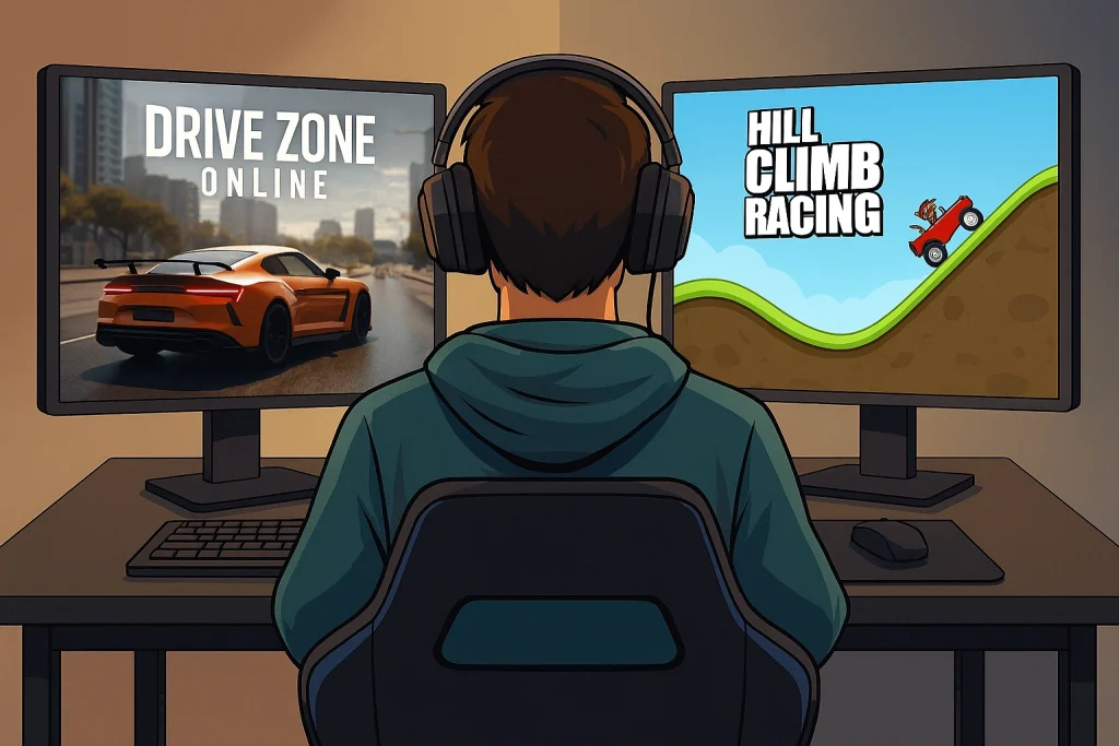 Drive Zone Online VS Hill Climb Racing: A Complete Guide to Features, Gameplay, and Experience 3 Which Game Should You Choose (2)