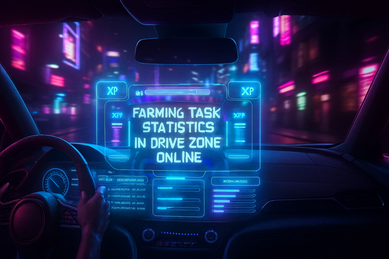 Farming Task Statistics in Drive Zone Online