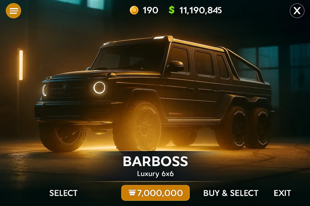Barboss 6×6 in Drive Zone Online: The Ultimate Off-Road Beast 3 How to Unlock or Get the Barboss 6×6